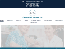 Tablet Screenshot of greenwichhomecare.com
